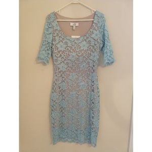 NWT Sky blue lace dress - Belle Badgley Mischka